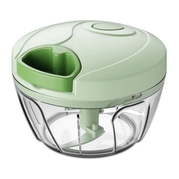 Ръчен чопър с въже Rosberg R51215A, 400 ml, 3 остриета, Зелен, (20409)