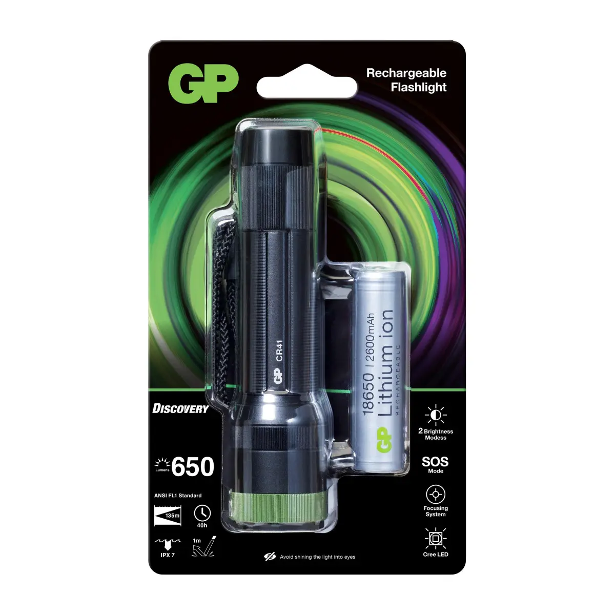 Фенер акумулаторен  CR41 LED 600 lm, CREE Discovery Outdoor GP, (35933449)