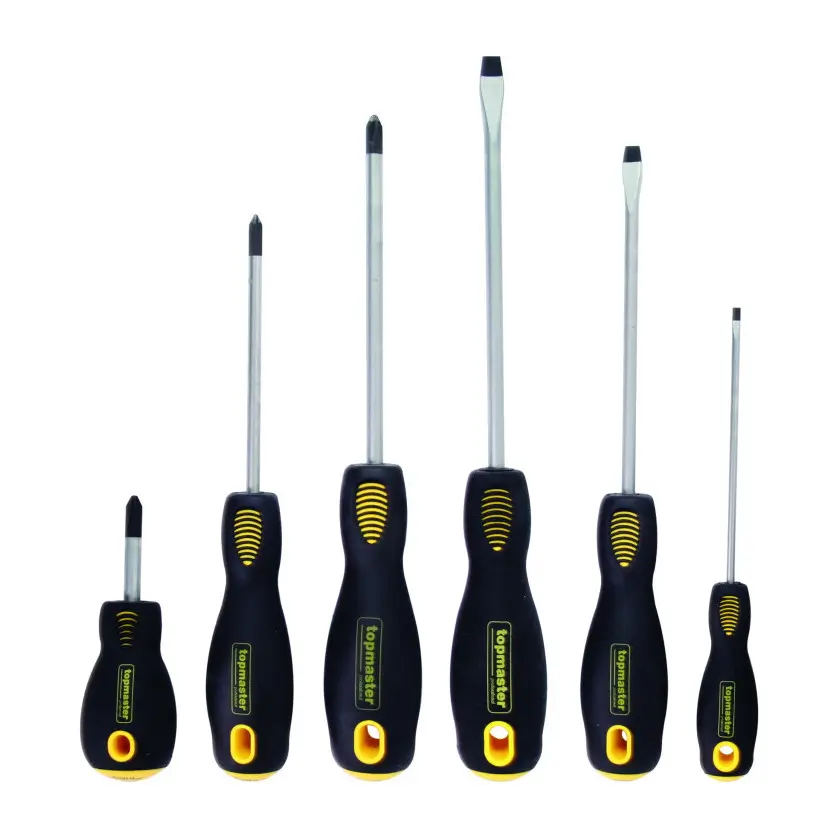 Отвертки прави и кръстати к-т 6бр SVCM Topmaster Professional, (35926214)