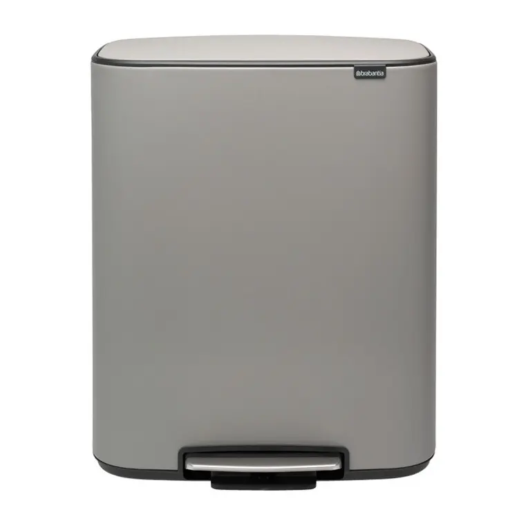 Кош за смет Brabantia Bo Pedal 60L, Mineral Concrete Grey, (35949916)