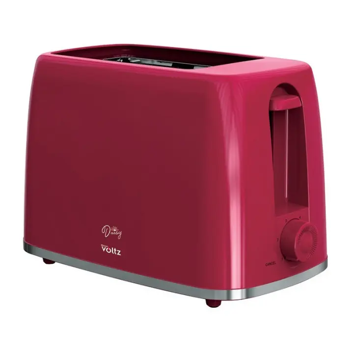 Тостер Oliver Voltz Daisy OV51440W, 700W, 2 филийки, 6 нива, Подвижна тавичка за трохи, Червен, (35940326)