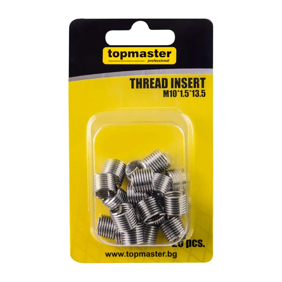 Резбови приставки M10*1.5*13.5, 20бр. Topmaster Professional, (35929652)