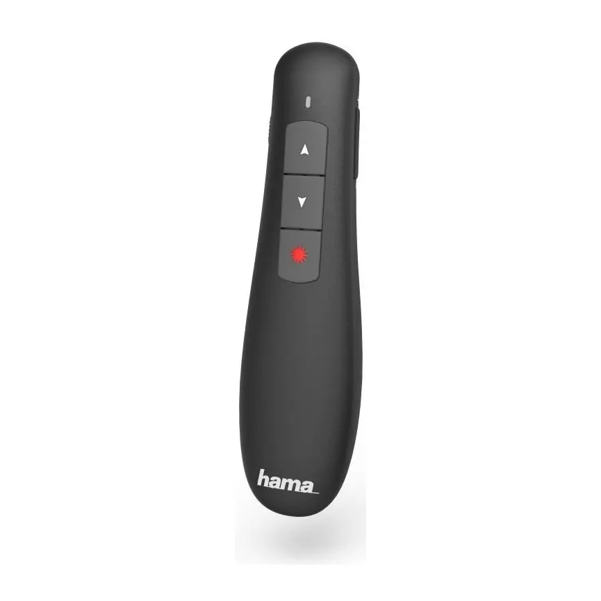 Лазерен безжичен презентер HAMA X-Pointer, Wireless , Черен, (35933692)