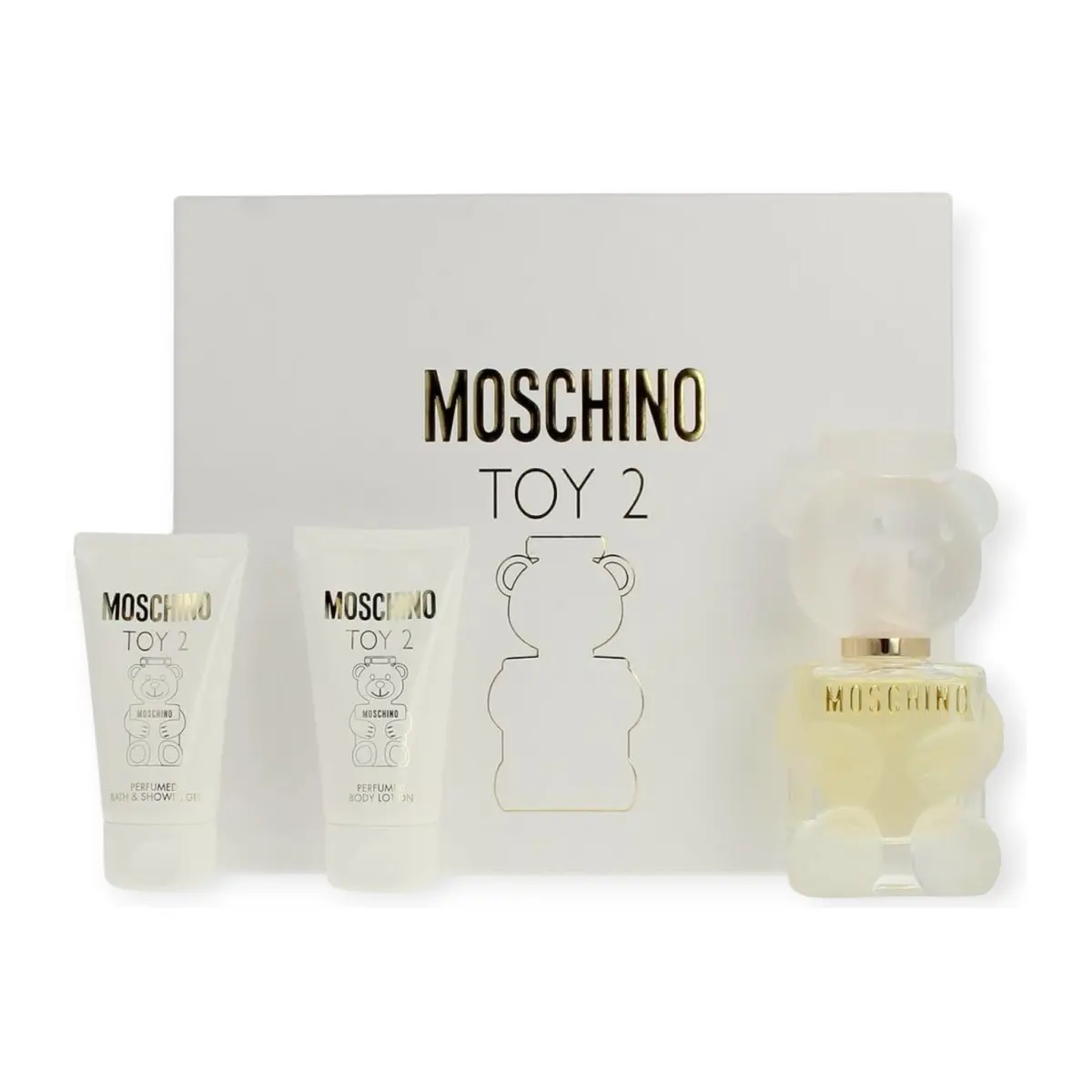 Подаръчен комплект Moschino Toy 2, парфюмна вода EDP 50 ml + лосион за тяло 50 ml + душ гел 50 ml, за жени, (35950595)