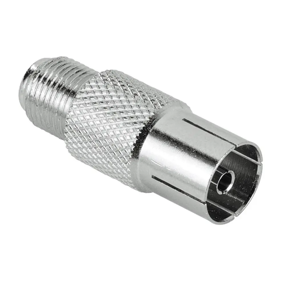 Антенен конектор HAMA 122488, F женско - Коаксиален женско, Метален корпус, (35933771)