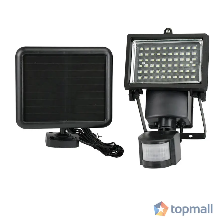 LED прожектор с датчик и соларен панел, (35942039)