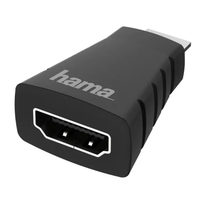 Адаптер HAMA 200347, Mini-HDMI мъжко - HDMI женско, Ultra-HD, 4K, Черен, (35934484)