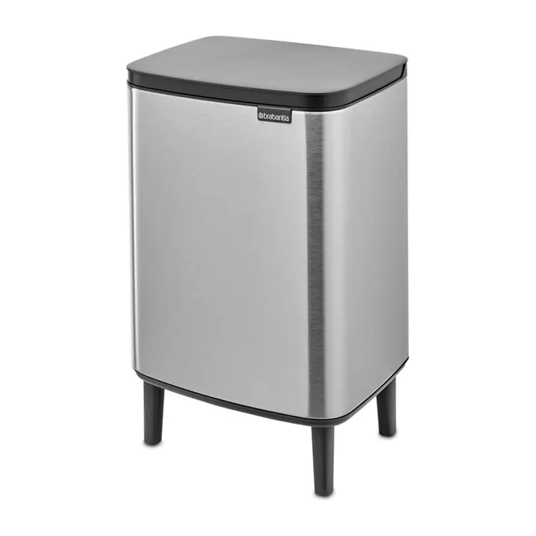Кош за смет Brabantia Bo Small Hi 12L, Matt Steel Fingerprint Proof, (35942783)
