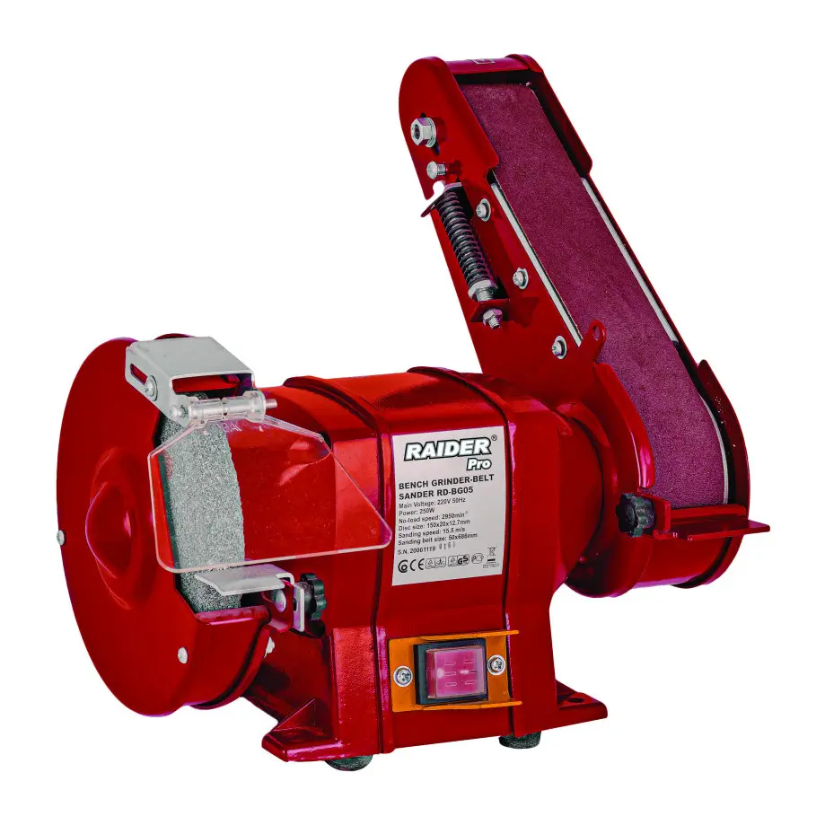 Шмиргел с лентов шлайф 250W ø150mm 50х686 RAIDER PRO RDP-BG05, (35924559)