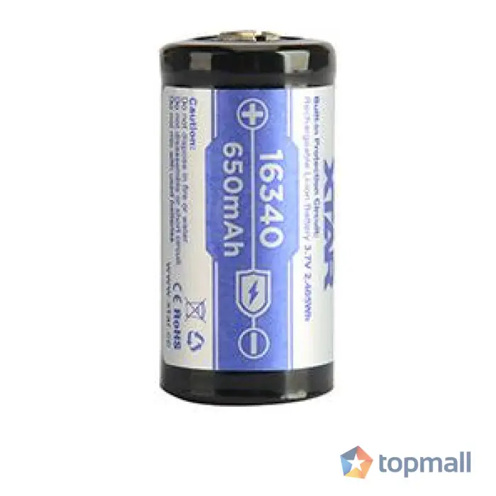 Акумулаторна батерия CR-123, LiIon, 3.7V, 16340, 650mAh, XTAR, (35935721)