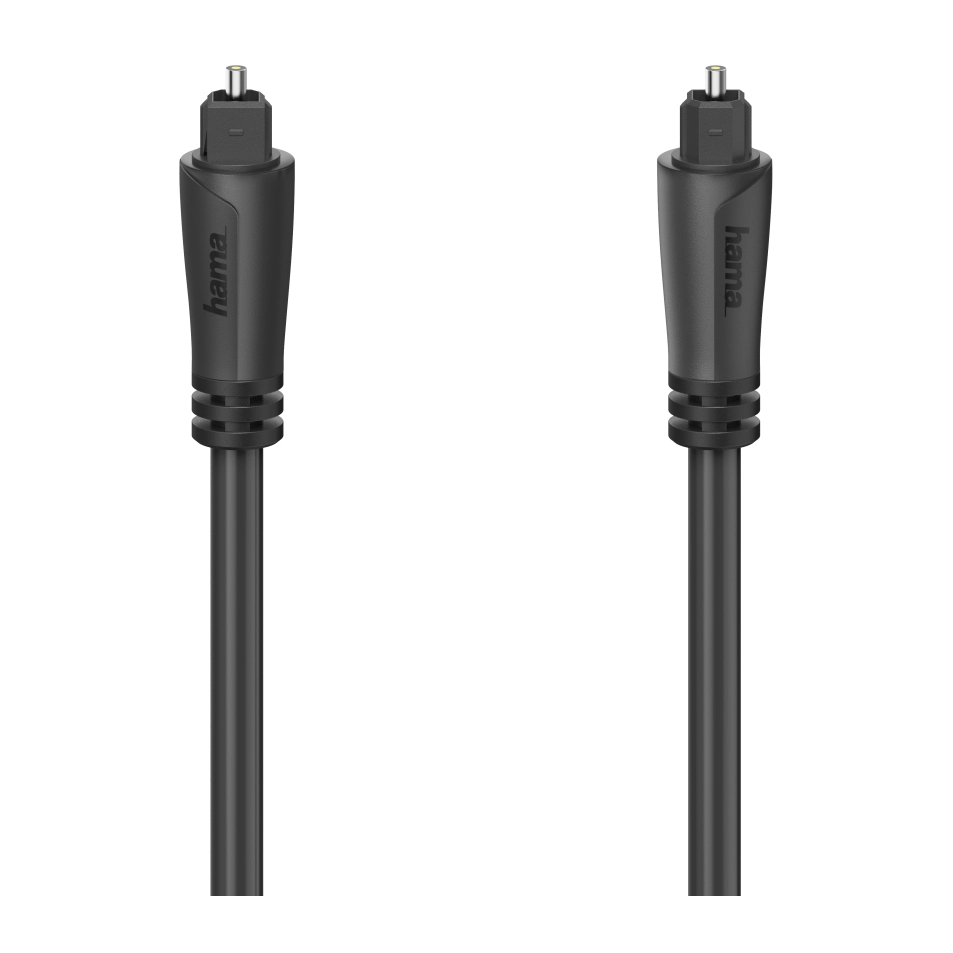 Аудио оптичен кабел Hama ODT plug (Toslink), 1.5 m, Черен, (35934465)