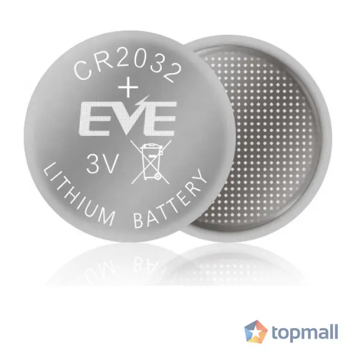 Бутонна батерия литиева CR 2032 1pc bulk 3V EVE BATTERY, (35934441)