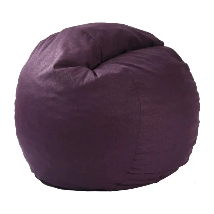 Пуф Pufrelax, тип барбарон Размер L, King Size - Fancy Purple., Гама Premium, Перящ се текстилен калъф, Трансформира се в легло, Пълнеж с микс от мемори пяна и дунапрен