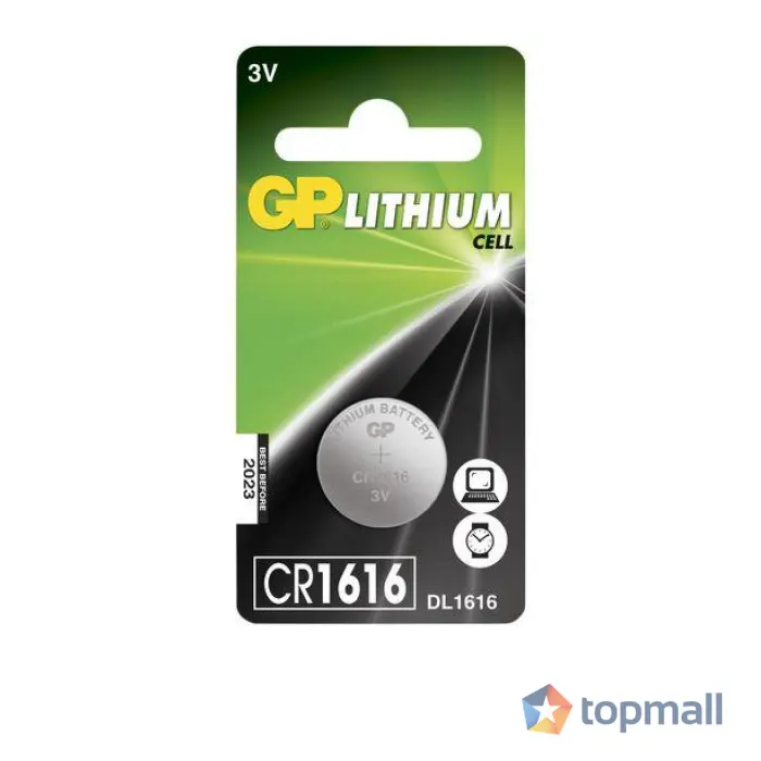 Литиева бутонна батерия GP CR 1616 3V 1 бр. в блистер /цена за 1 бр./ GP, (35938404)
