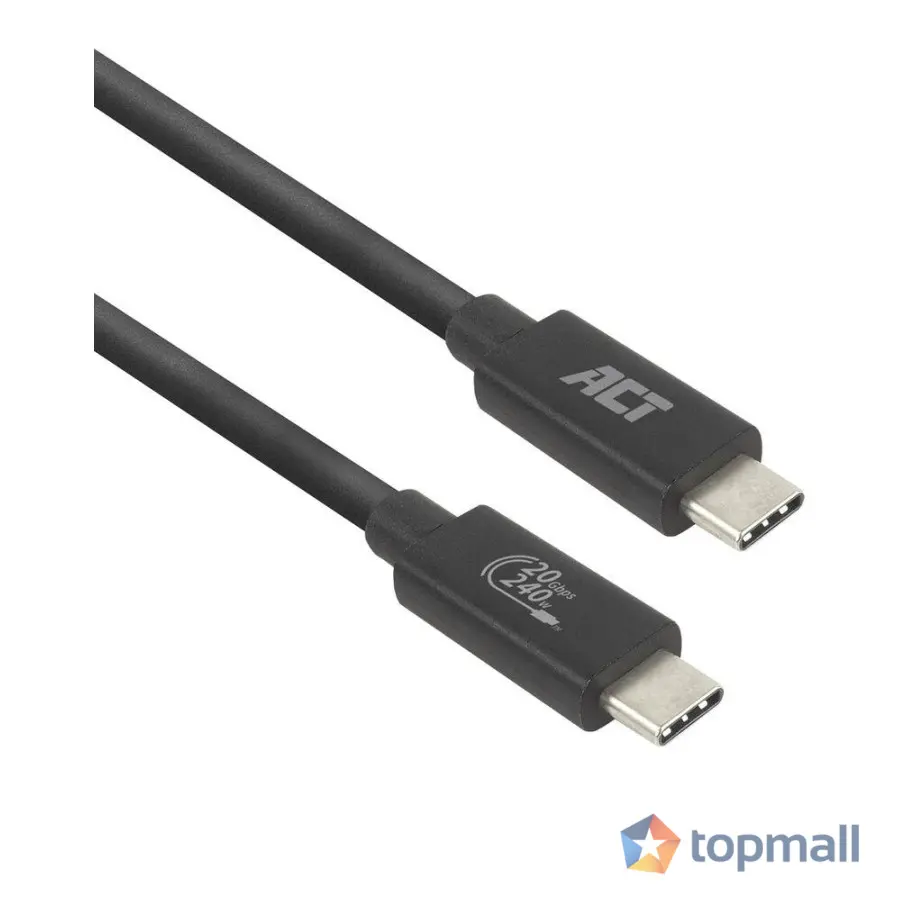 ACT Кабел USB-C - USB-C, 2 м / USB4, 20Gbps, 240W, сертифициран USB-IF, (35939731)
