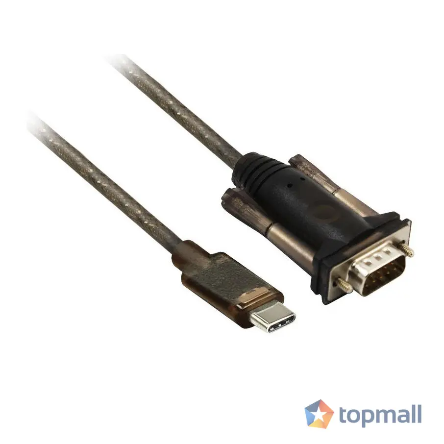 Конвертор ACT AC6002, USB-C мъжко - RS232 мъжко, 9 pin, 1.5 м, Черен, (35935433)