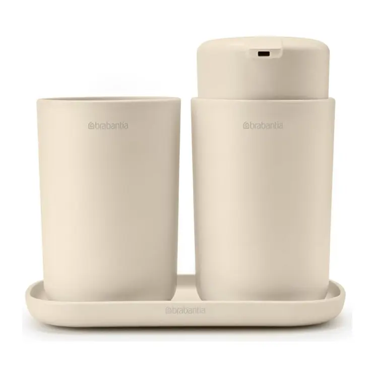 Комплект аксесоари за баня Brabantia ReNew Soft Beige 3 части, (35942705)