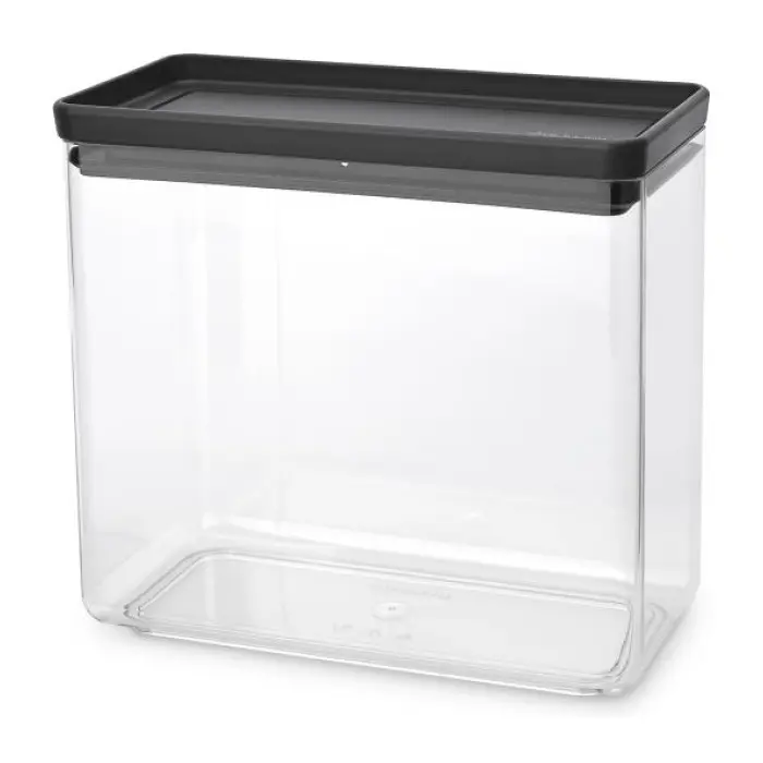 Кутия за съхранение на продукти Brabantia Tasty+ Stackable 3.5L, Dark Grey, (35943337)