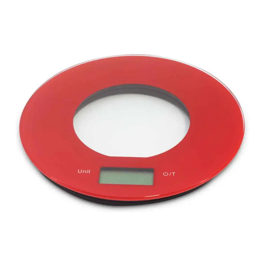 Кухненска дигитална везна SAPIR SP 1651 O, 5 кг, LCD екран, Червен, (18475)