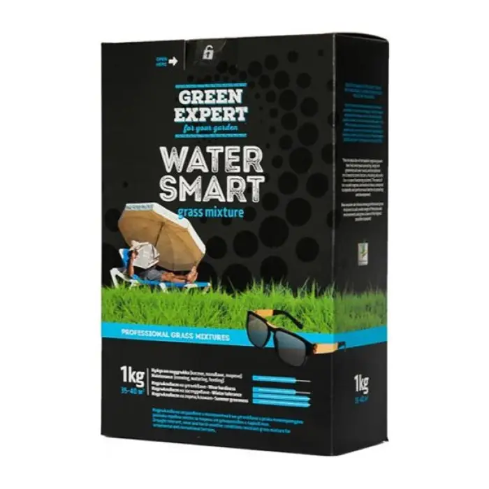 Водоспестяваща тревна смеска Green Expert 1кг за 35-40 м2 (35947633)