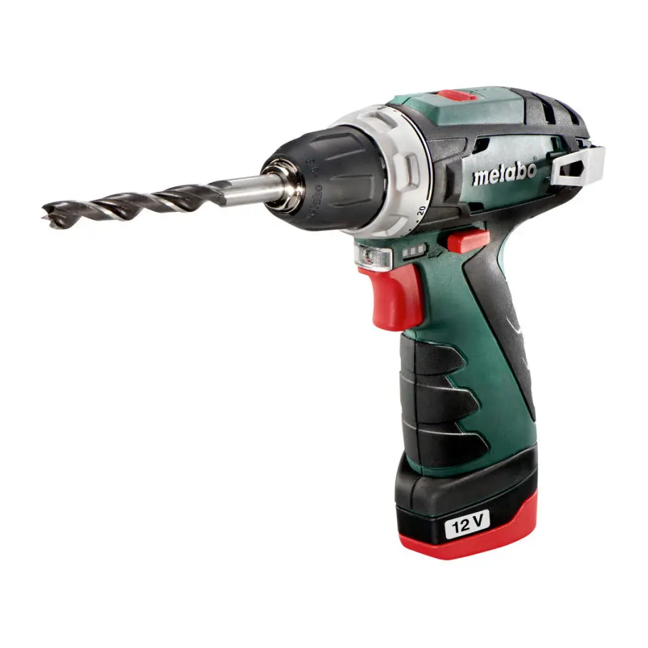 Винтоверт акум. 10.8V 34Nm METABO POWERMAXX 2x2Ah small case, (35929523)