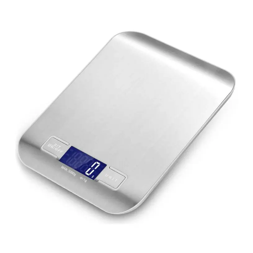 Кухненска дигитална везна SAPIR SP 1651 N, 5 кг, LCD екран, Сребрист, (18472)