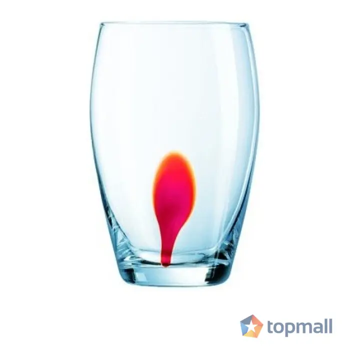 Чаша за вода Luminarc Drip Red 350ml, 4 броя, (35941218)