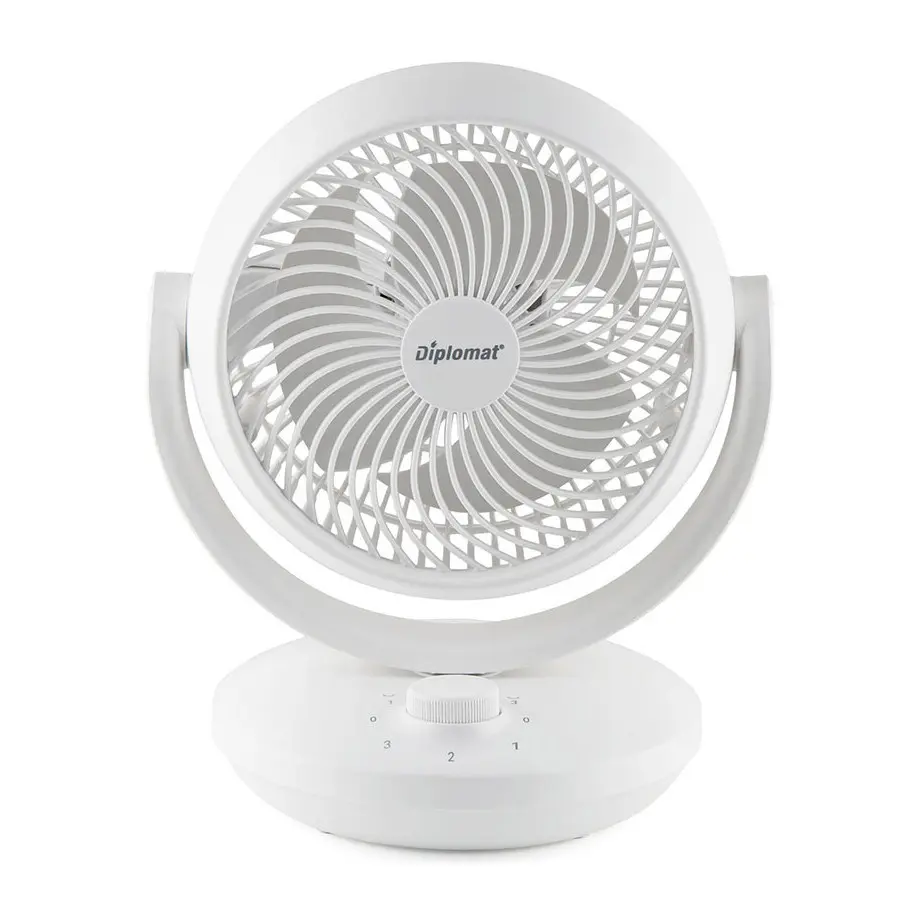 Вентилатор настолен 8'' Diplomat DFX-636, 50W, 3D циркулация, механично управление, (35943641)