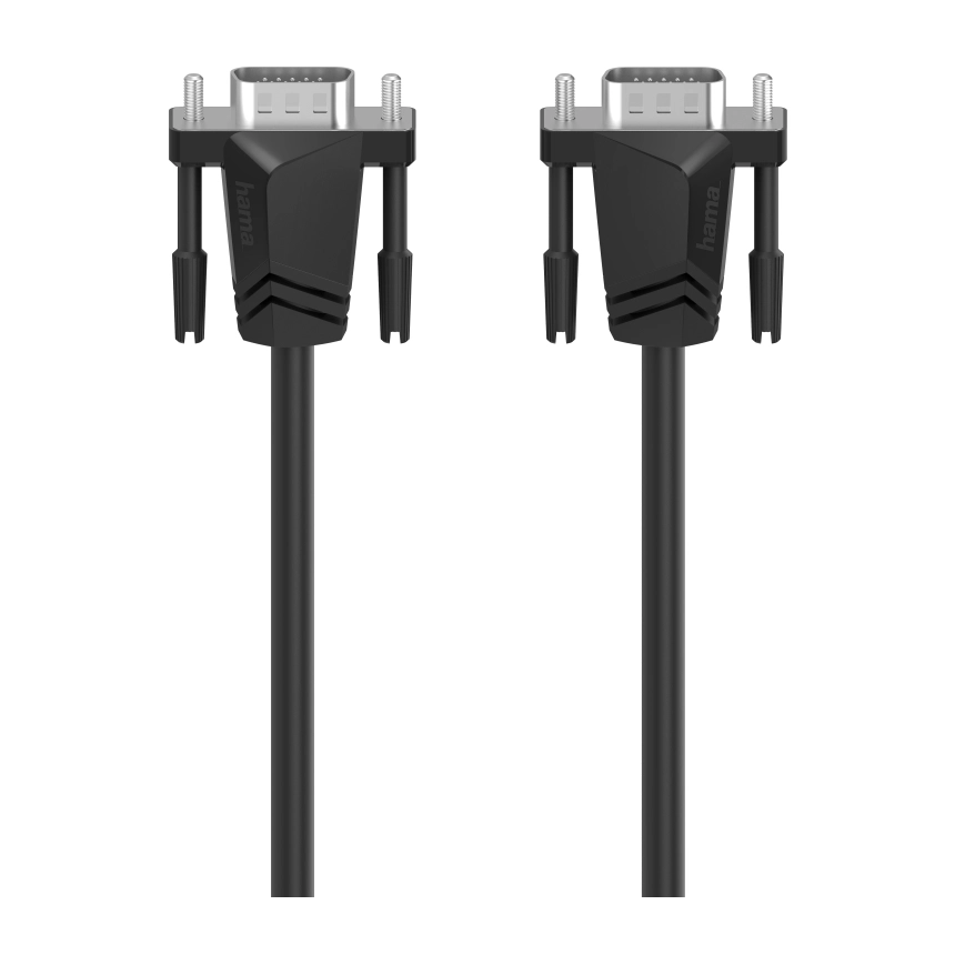 Кабел за монитор HAMA 200707, VGA мъжко - VGA мъжко, 1.50 м, Екраниран, Черен, (35934740)
