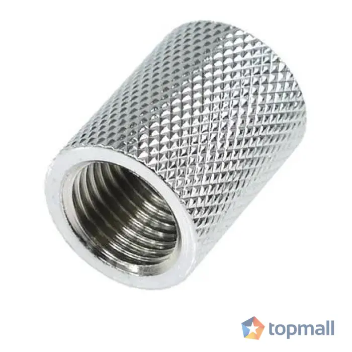 Муфа Alphacool, Вътрешна резба G1/4 AG - G1/4 AG, Хром, (35936839)