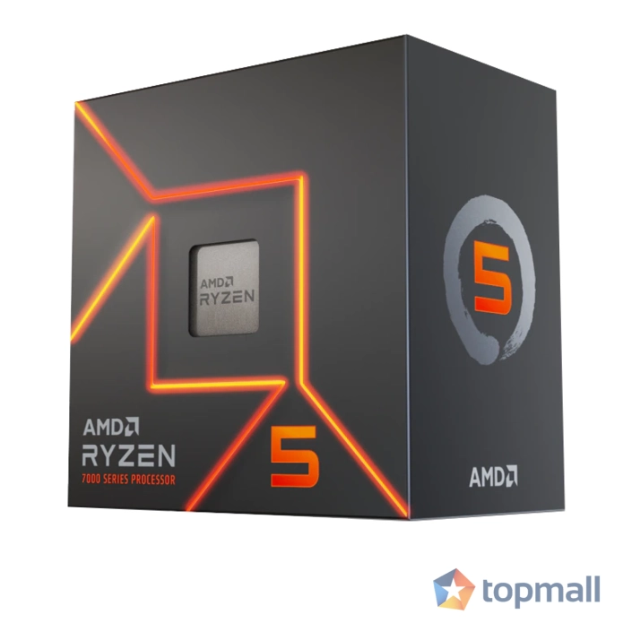 Процесор AMD RYZEN 5 7600, 6-Core, 3.8 GHz, 32MB, 65W, AM5, BOX, (35935842)