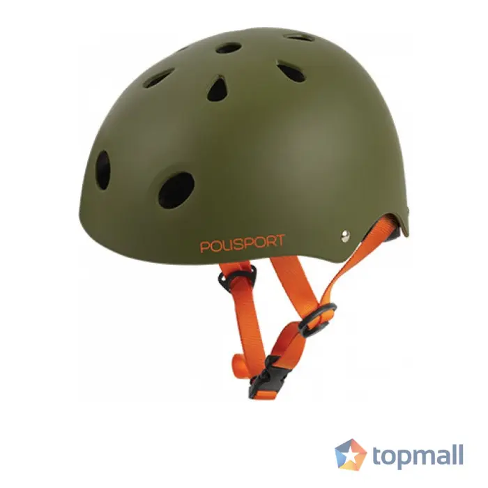 Аксесоар за велосипед Polisport, каска JUNIOR URBAN RADICAL TAG (53/55) GREEN MATTE/ORANGE Каски, 25603