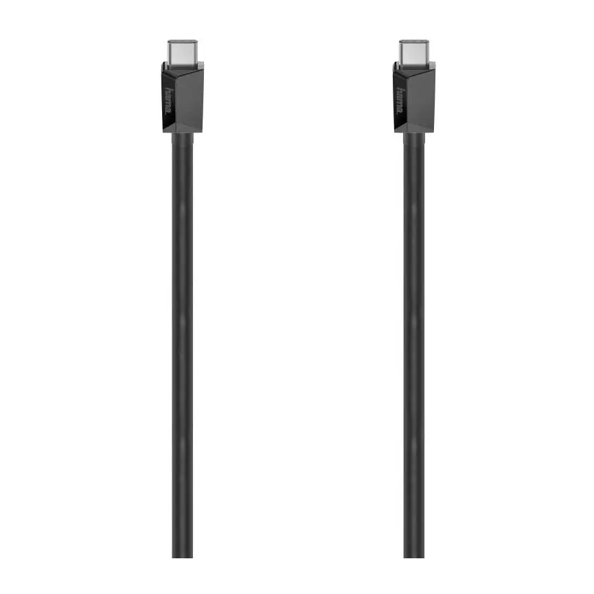 Кабел HAMA USB-C мъжко - USB-C мъжко,1.5 м,черен,3A,60W,480Mb/s, (35934295)