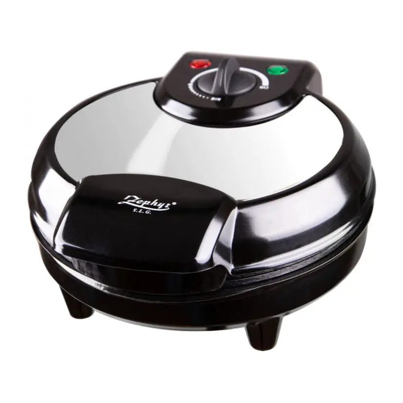 Гофретник ZEPHYR ZP 1442 GD, 1200W, 5 сърцевидни гнезда, Регулиране на температурата, Черен, (18096)