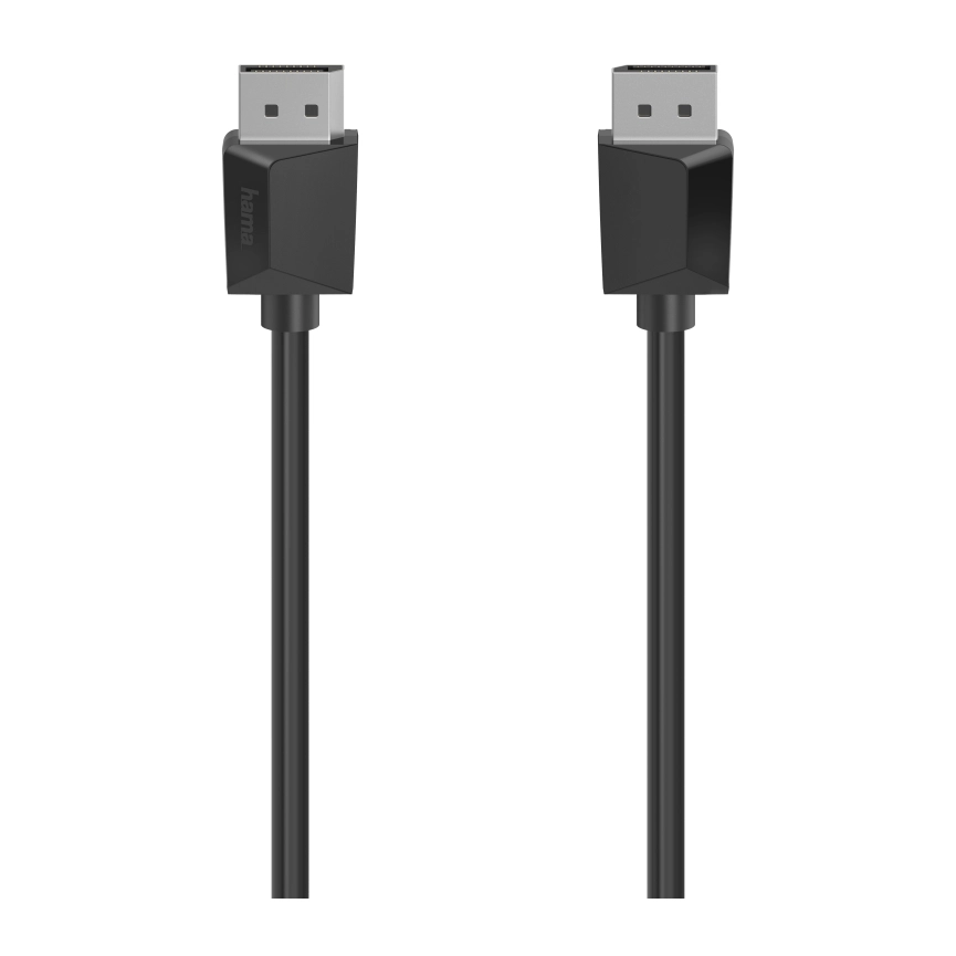 Кабел HAMA 200697, DisplayPort мъжко - DisplayPort мъжко, 3 m, Ultra-HD 4K, Двойно-екраниран, Черен, (35934559)