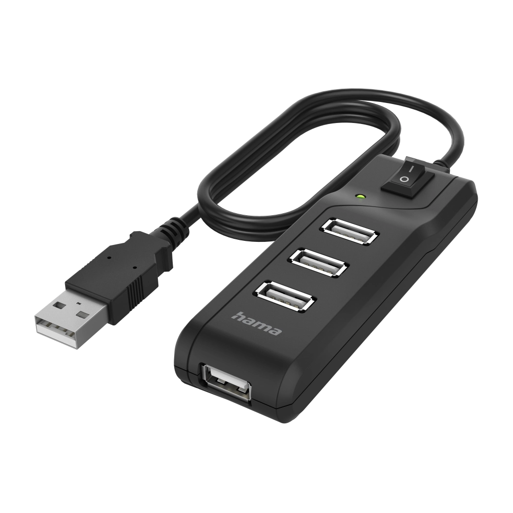 USB хъб, 4 порта, HAMA-200118, (35935033)