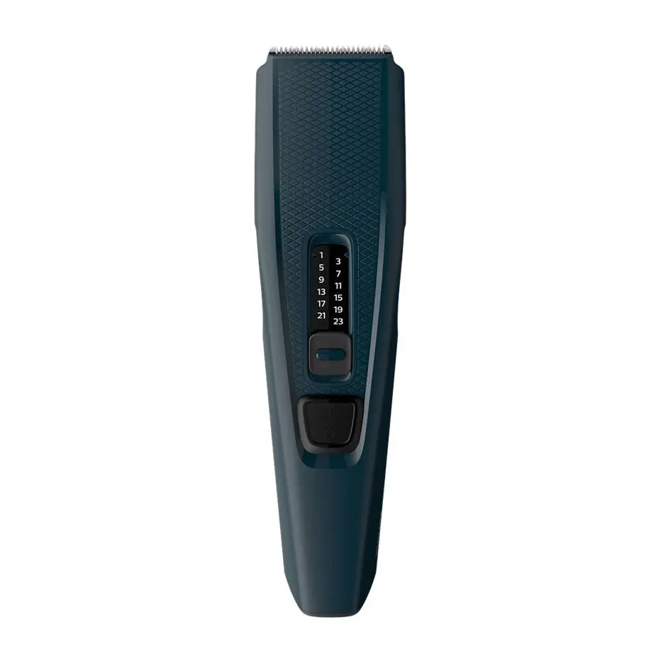 Машинка за подстригване Philips Seria 3000 HC3505/15, 13 настройки за дължина, Използване с кабел, Остриета от неръждаема стомана, Син