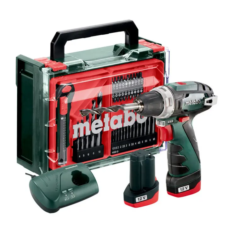 Винтоверт акум. 12V 34Nm METABO POWERMAXX BS 2x2Ah SET, (35930685)