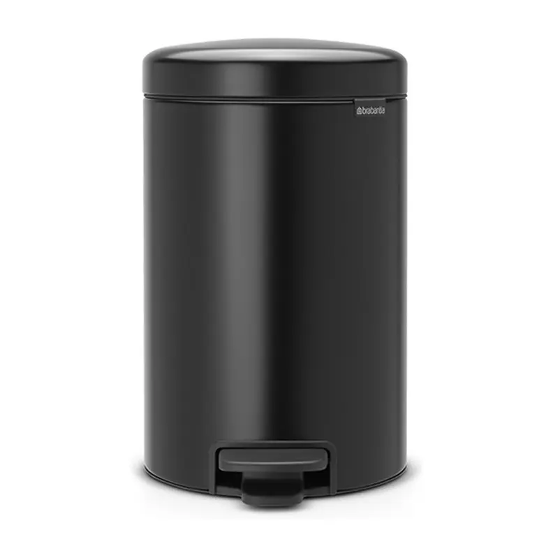 Кош за смет с педал Brabantia NewIcon 12L, Matt Black, (35941082)