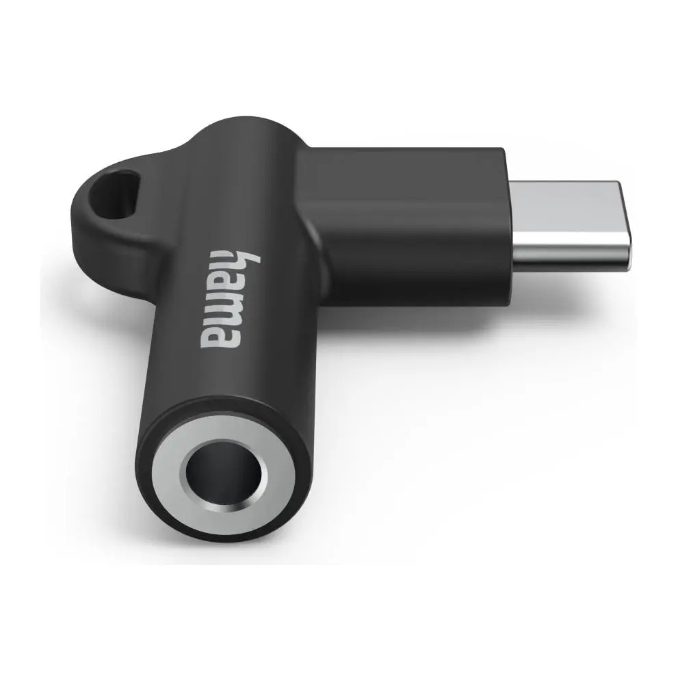 Адаптер Hama, USB-C – 3,5 mm жак, Aux, 90°, 201701, (35937486)