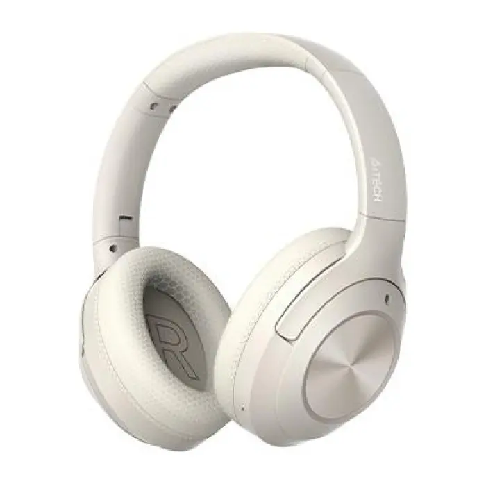 Блутут слушалки с микрофон А4tech BH220, Bluetooth v.5.3, Бежови, (35937737)