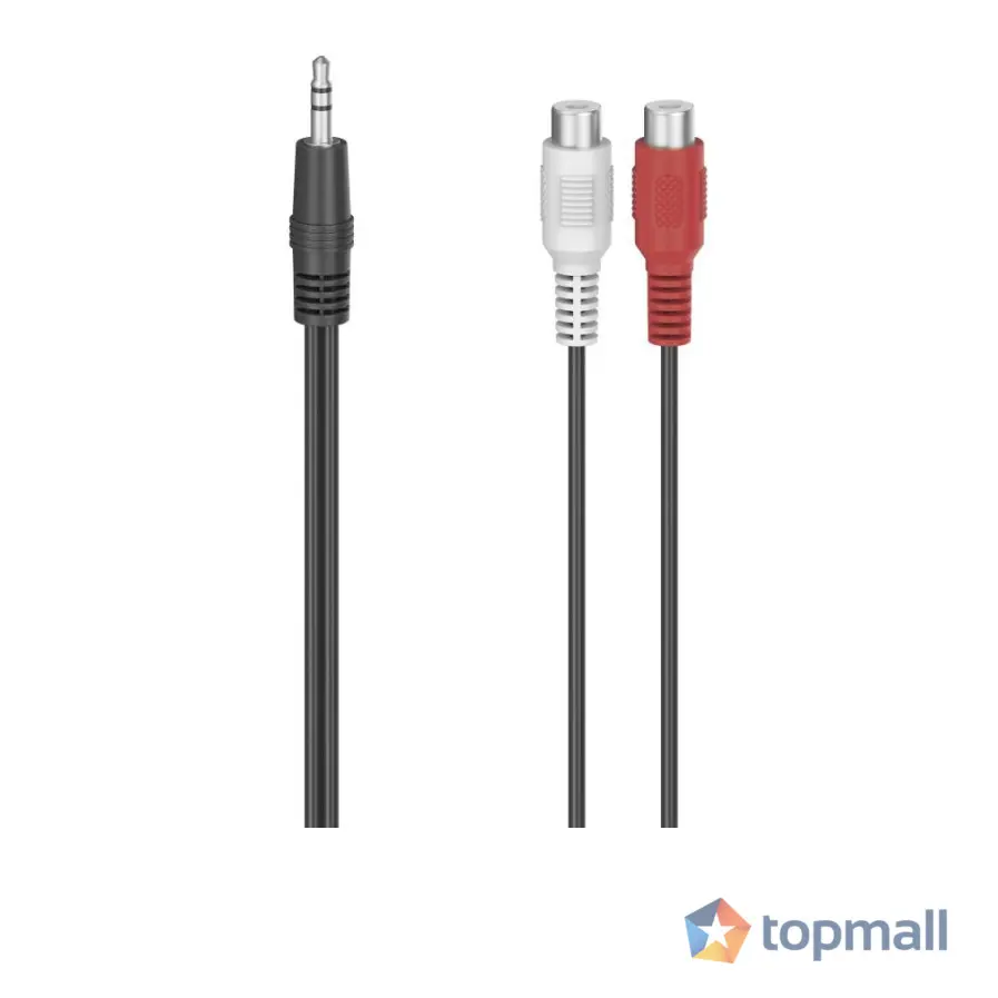 HAMA Аудио адаптер, 2 x RCA женско - 3.5 mm жак мъжко, стерео, (35939599)