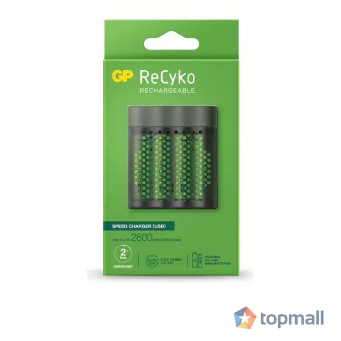 Зарядно устройство GP M451-270AAHCE-EB4, 4 AA, NiMH, 2700mAh, FAST, (35934270)