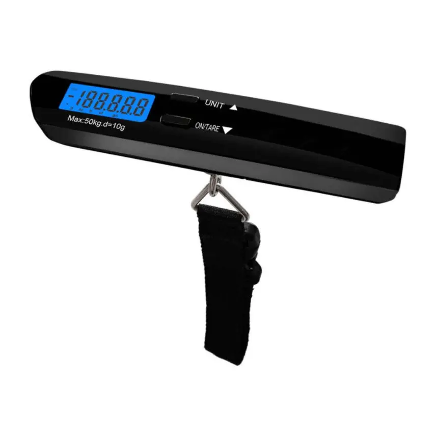 Дигитален кантар за багаж SAPIR SP 1652 A, До 50 кг, LCD дисплей, Черен, (18328)