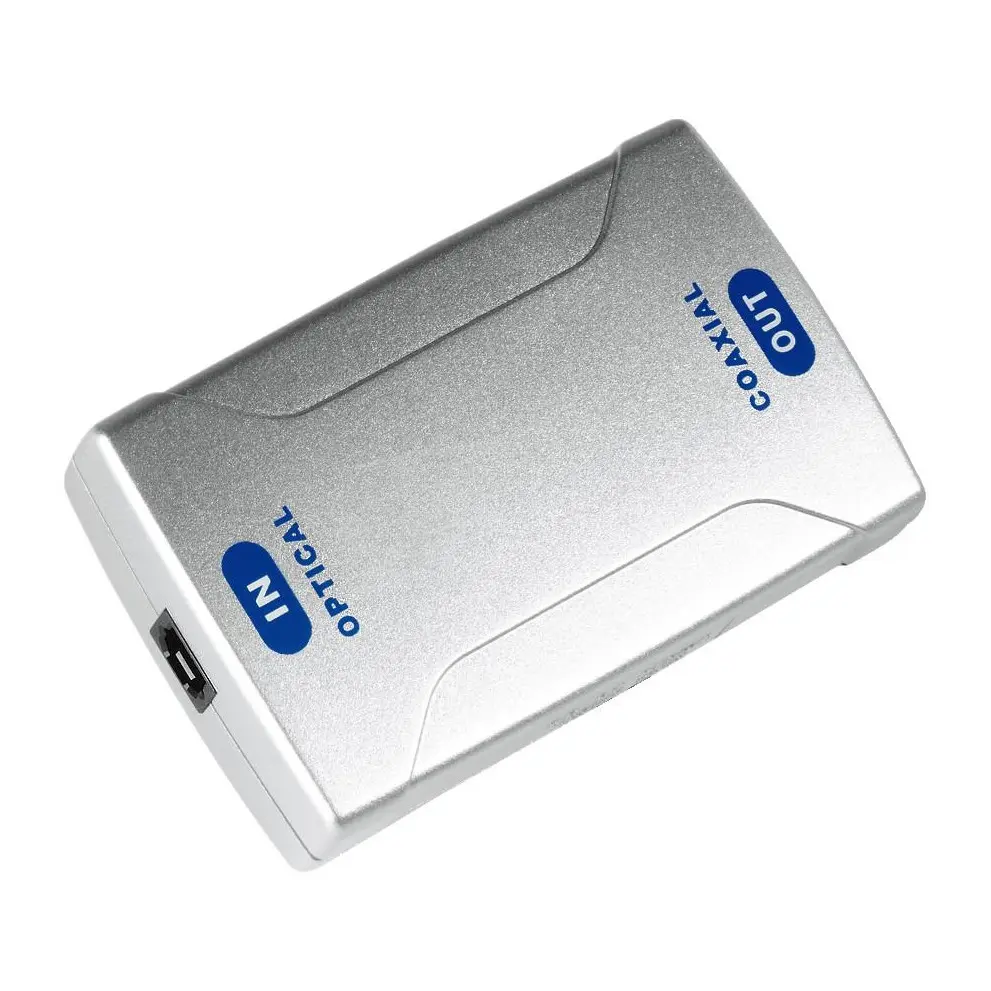 Оптичен конвертор HAMA, Optical IN ODT (Toslink)/Coax OUT, Сребрист, (35933074)
