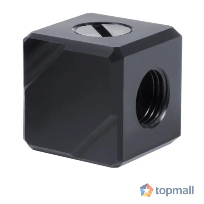 Терминал за свързване Alphacool Eiszapfen, G1/4 IT, 5 посочвен, Черен, (35936407)