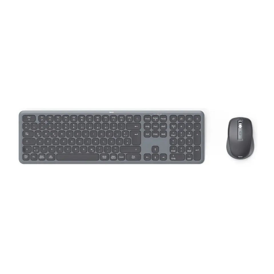 HAMA Безжичен комплект клавиатура и мишка WKM-550, черна, AI бутон, (35938500)