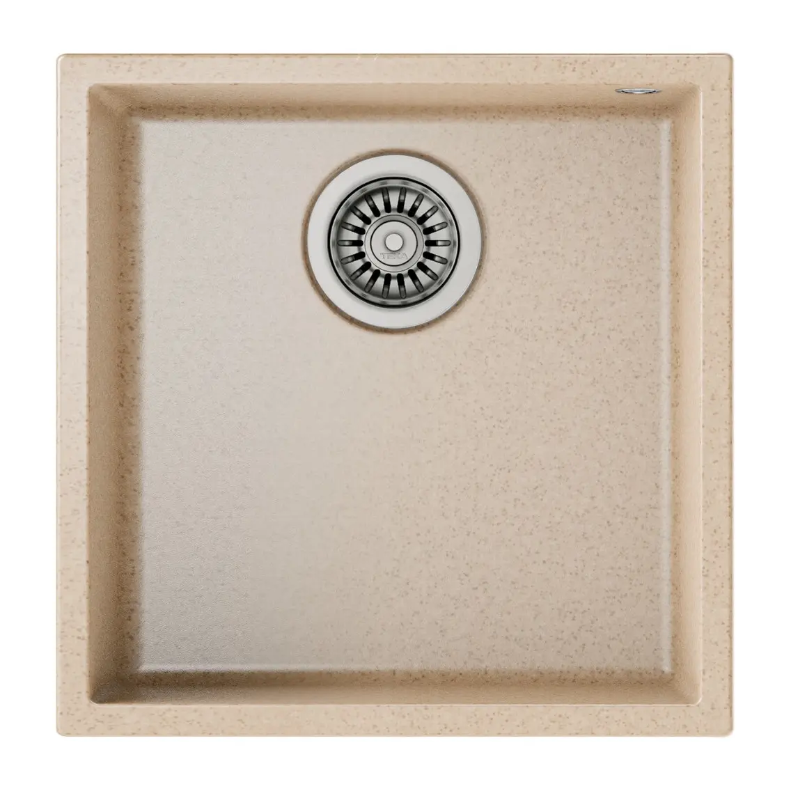 Подплотова гранитна мивка SQUARE4040TG, за шкаф 50 см, бежова, (35948835)