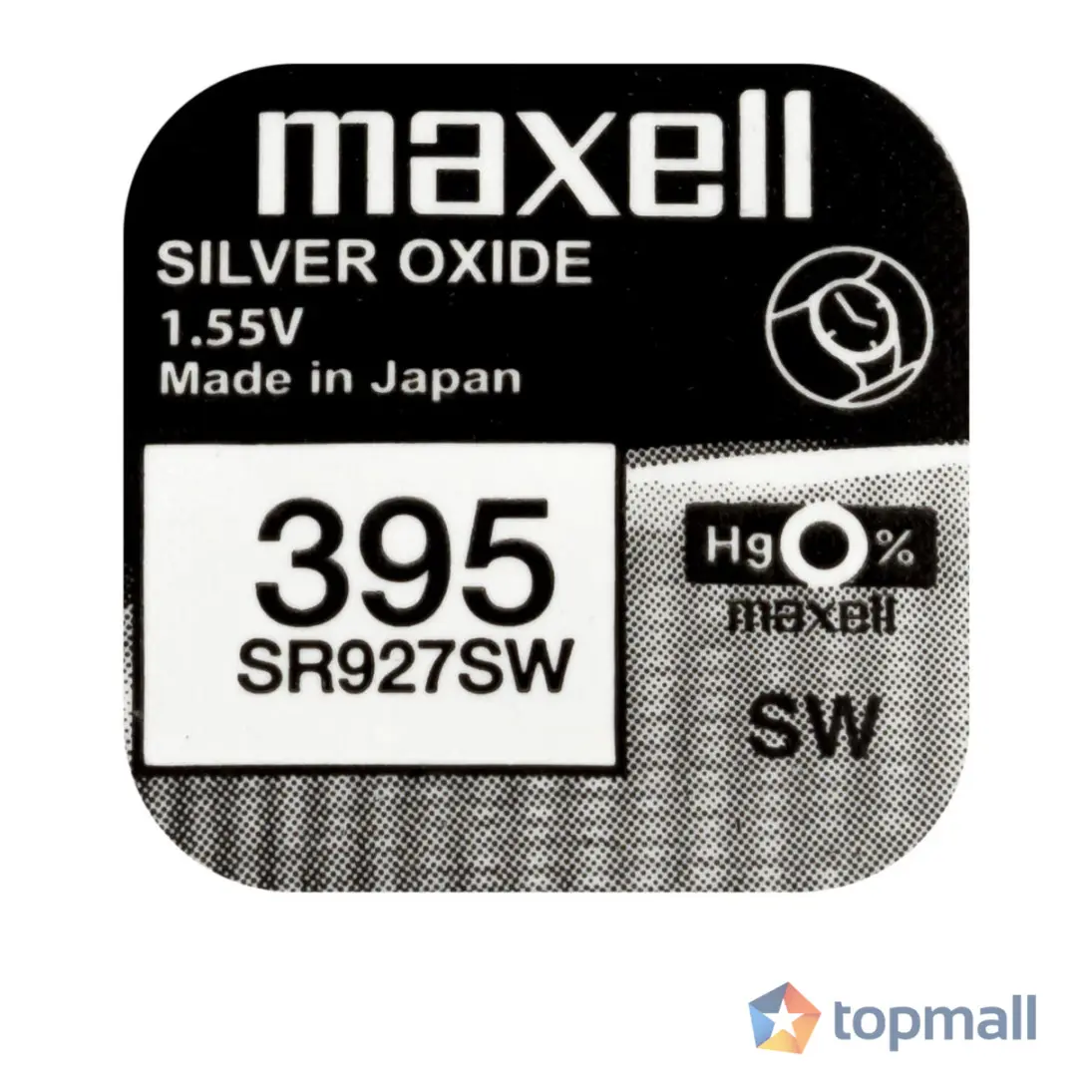 Бутонна батерия сребърна MAXELL SR927 SW /395/399/  AG7   1.55V, (35932604)