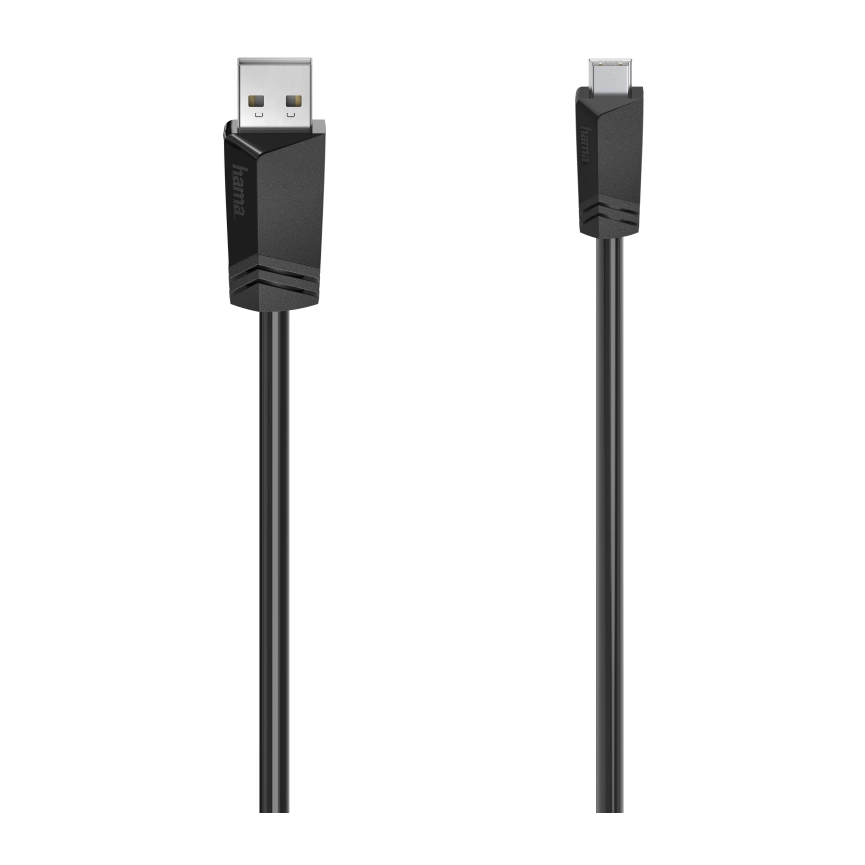 Кабел HAMA USB-A мъжко - USB-B mini мъжко, 1.5 м, (35934120)